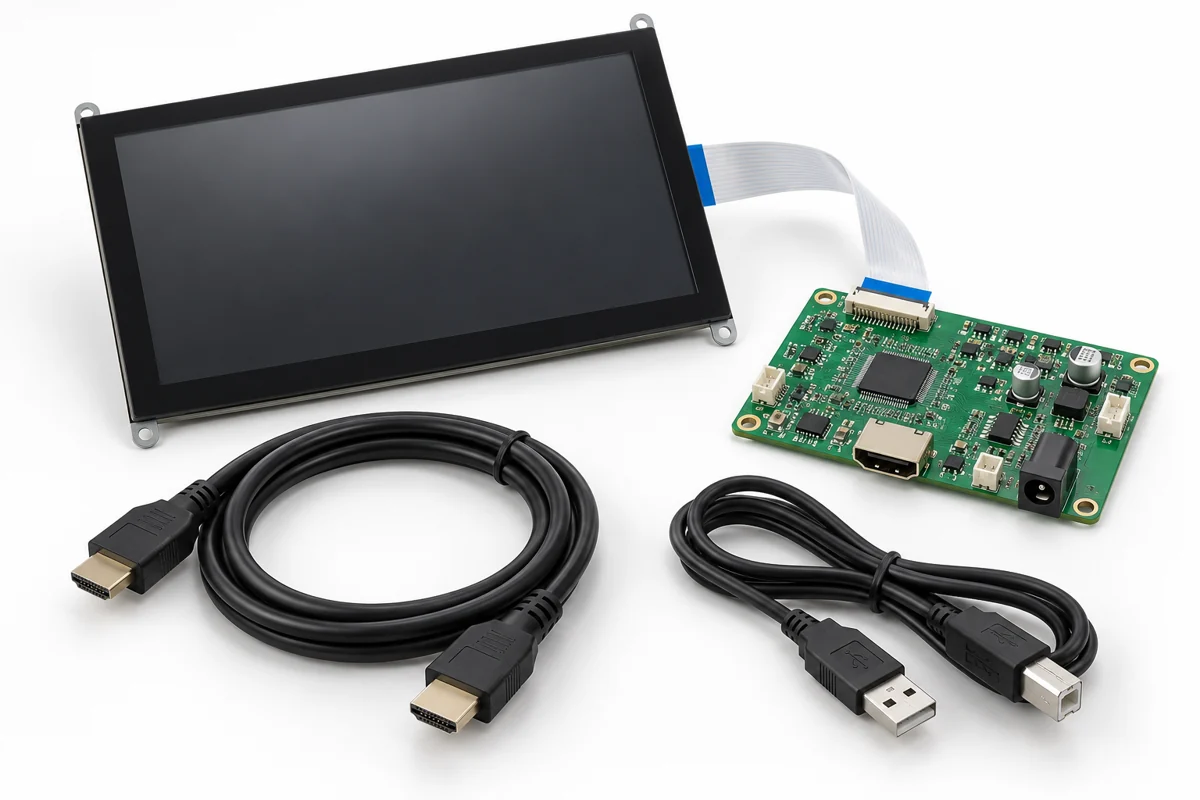 TDM+HDMI 驱动板+USB / HDMI 线材 — AI 示意