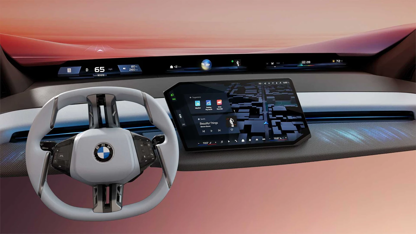 BMW Panoramic iDrive · 汽车座舱交互屏