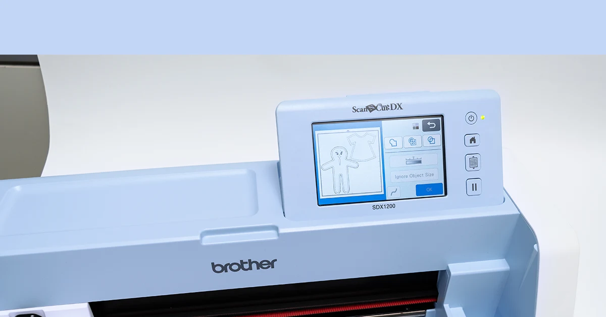 Brother ScanNCut DX · Desktop cutting or plotting screen
