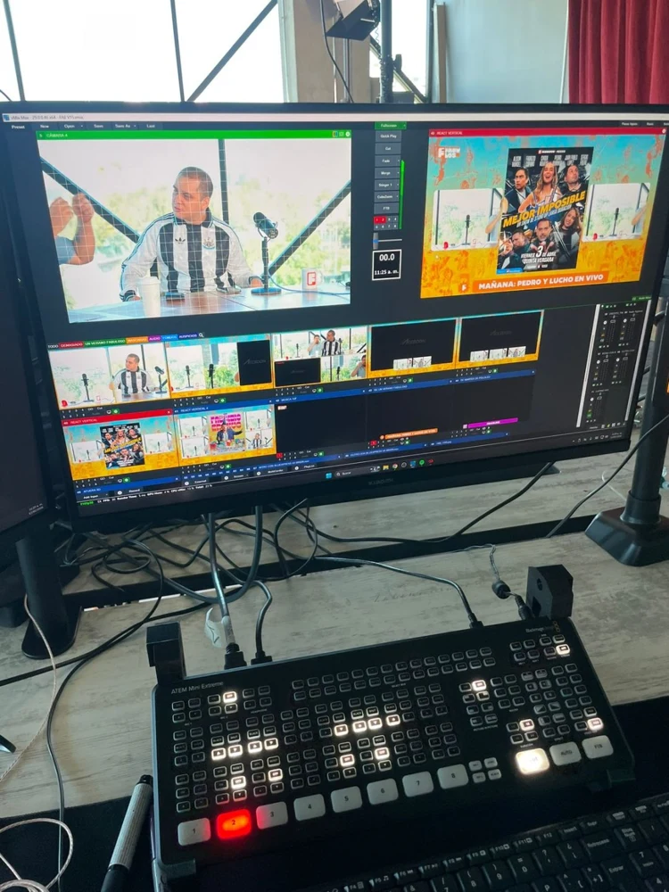 Blackmagic ATEM production workstation · 导播控制终端