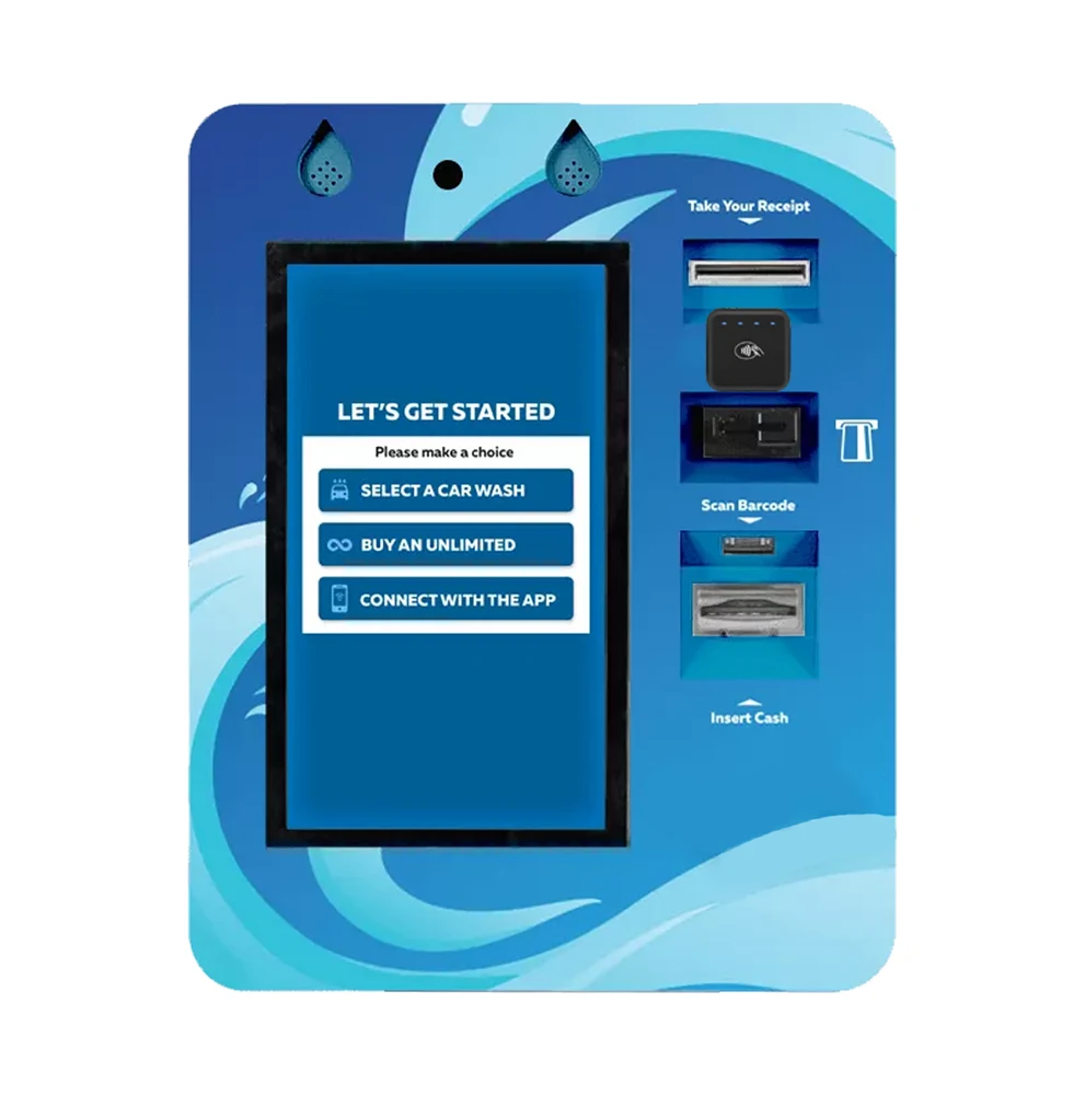 Self-service car wash payment terminal · 自助洗车操作终端